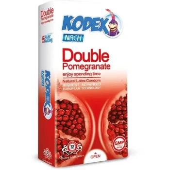 کاندوم ناچ کدکس (Nach Kodex) مدل Double Pomegranate بسته 12 عددی