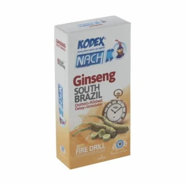 کاندوم ناچ کدکس تاخیری مدل جینسینگ Ginseng بسته 12 عددی